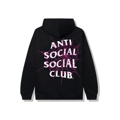 Black Spiderweb Hooded Sweatshirt