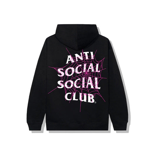 Black Spiderweb Hooded Sweatshirt